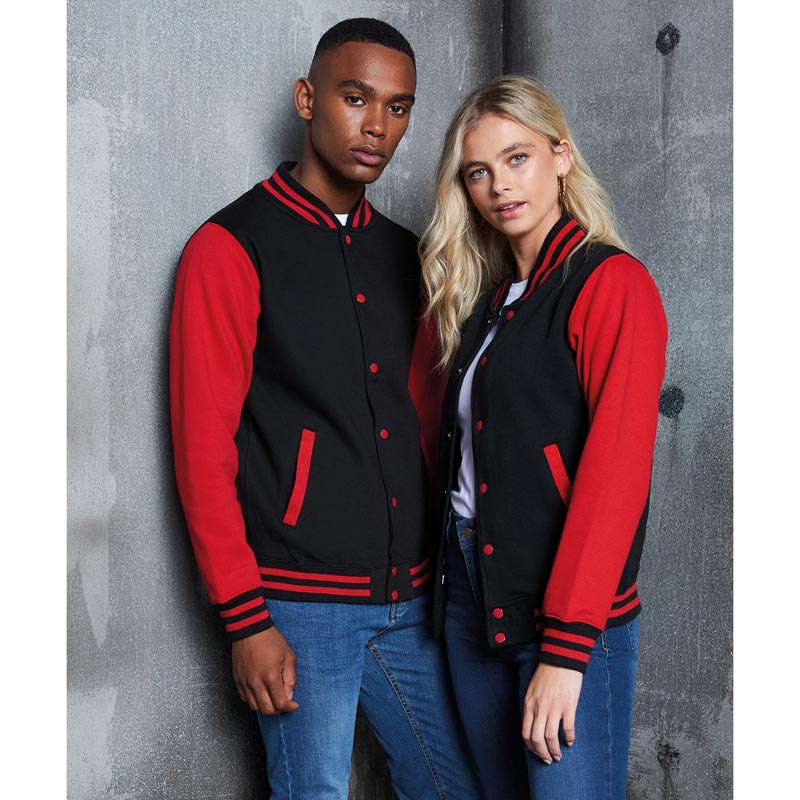Varsity jacket - Oxford Navy/Heather Grey XS